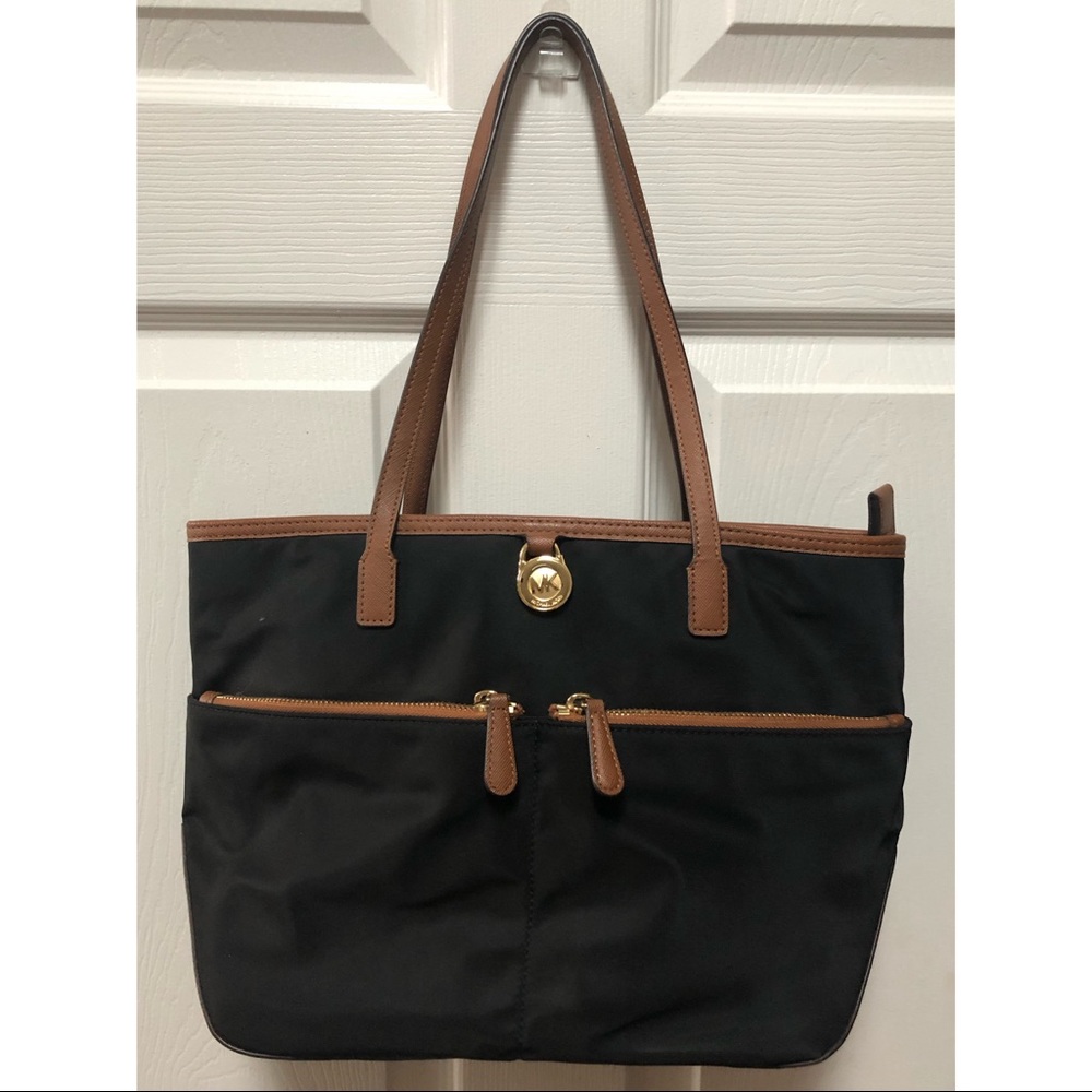 Black and Brown Shoulder Purse